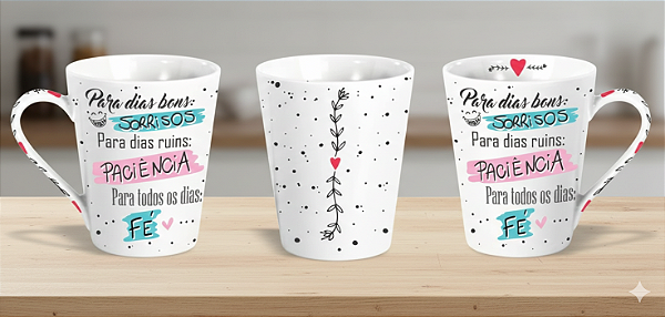 CANECA 290ML TULIPA FLORAL FAIXA GRA-011