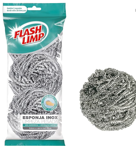 ESPONJA PARA LIMPEZA PESADA 3PÇS E3A4821