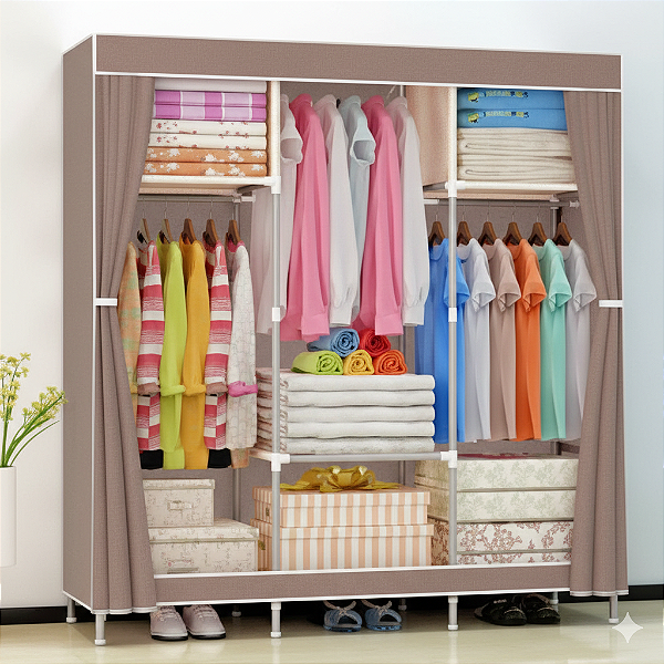 GUARDA ROUPAS COM CORTINA XC-GR-04