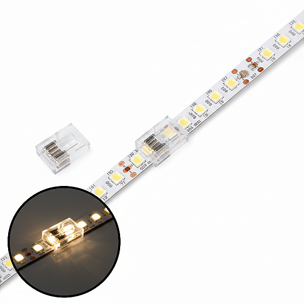 KIT 10 PÇS CONECTOR RETO P/ FITA DE LED ULTRA 15512099