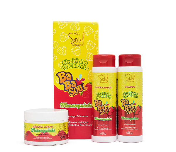 KIT CAPILAR SOUL MORANGUINHO 03 ITENS