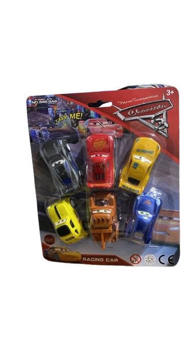 KIT CARRINHOS PULL BACK 6 PCS P 546-9A6