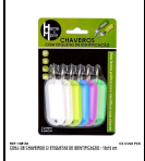 KIT CHAVEIROS COM IDENTIFICAÇÃO HM-138