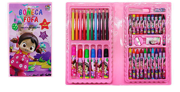 KIT ESCOLAR MUNDO DA BONECA FOFA 48 PCS - TK-CR04