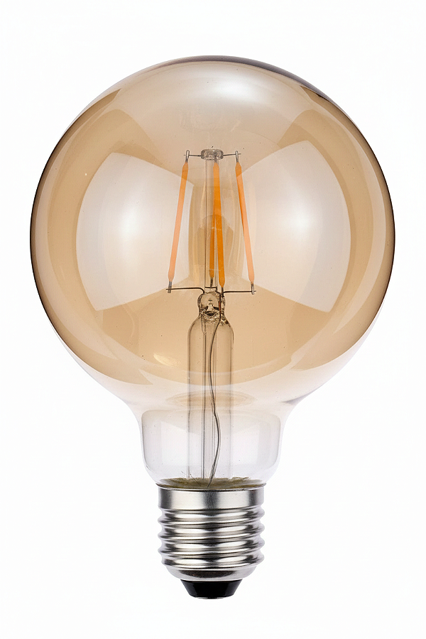 LAMPADA LED FILAMENTO G95 4W LUZ QUENTE 0327000