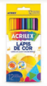 LAPIS DE COR 12 CORES ACRILEX