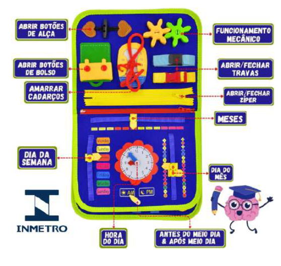 LIVRO EDUCATIVO MALETA MONTOSSORI INFANTIL