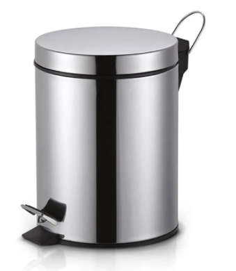 LIXEIRA INOX LINHA ROMA 5 LITROS LIX005
