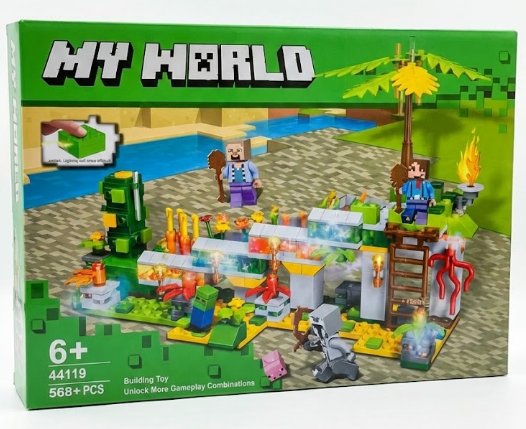 MINECRAFT CARTELADO G - MY WORLD L4419