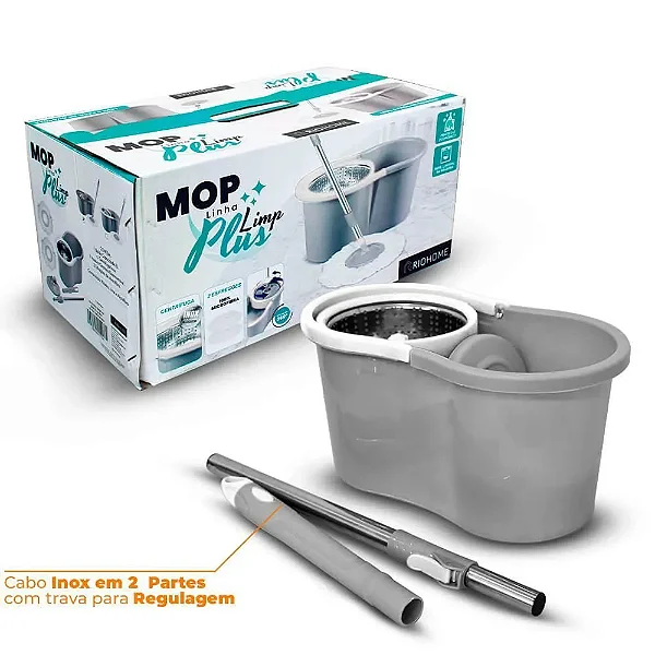 MOP GIRATÓRIO 8 LITROS 2 REFIL LIM020