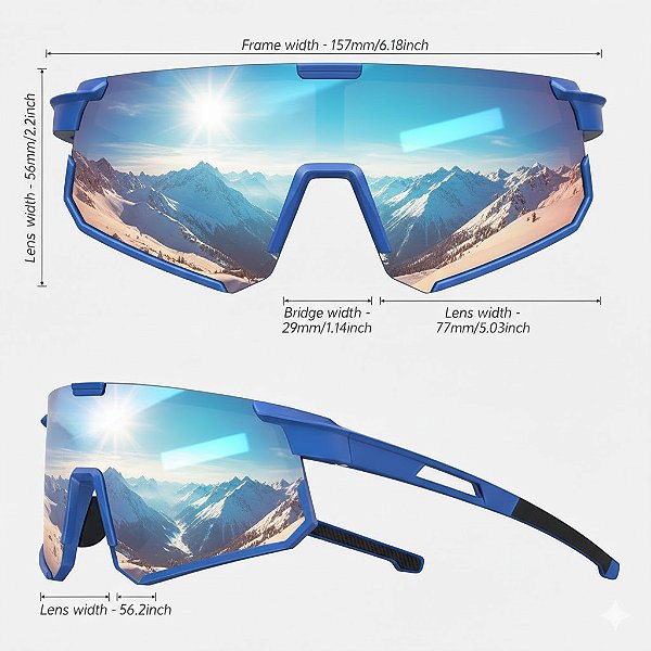 OCULOS DE SOL MASCULINO 6073-AZCL