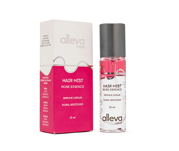 PERFUME CAPILAR ALLEVA HAIR ROSE ESSENCE 15ML AL8003