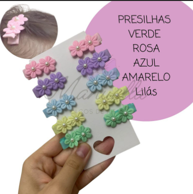 PRESILHA KIT FLORZINHA ZH-725-1