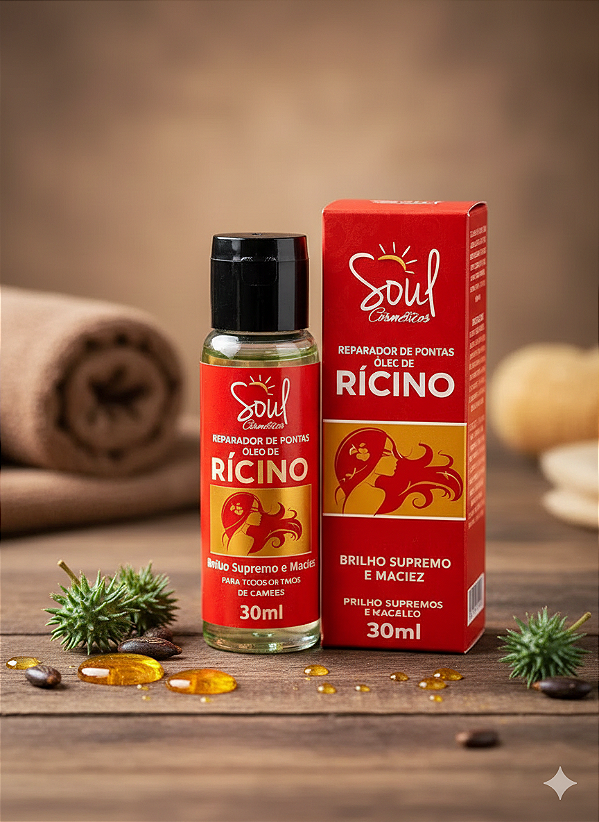 REPARADOR DE PONTAS ÓLEO DE RÍCINO BRILHO E MACIEZ