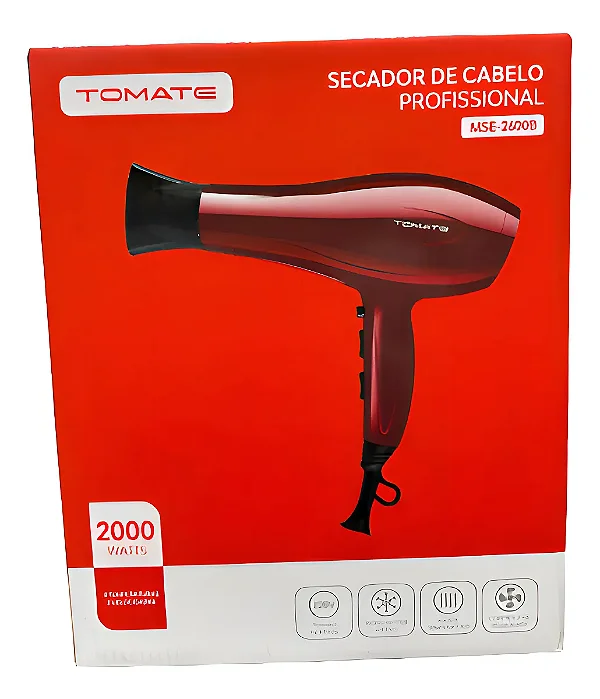 SECADOR DE CABELO PROFISSIONAL MSE-2600B