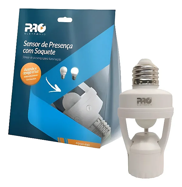 SENSOR DE PRESENÇA SOQUETE PQSSS-0360