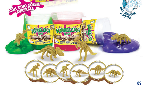 SLIME KIMELEKA DINOS FÓSSIL 180G