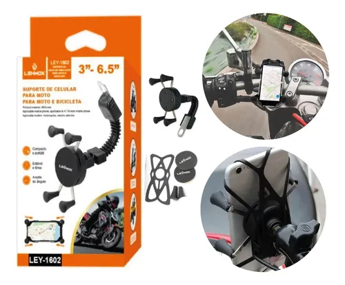 SUPORTE DE CELULAR P/ MOTO LEY-1602