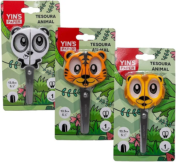 TESOURA ANIMAL 13CM SEM PONTA YP8250