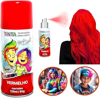 TINTA TEMPORÁRIA VERMELHA TUDO240