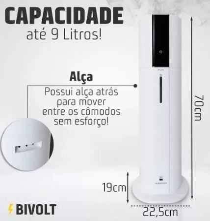 UMIDIFICADOR DE AMBIENTE ULTRASONICO ON-UM642