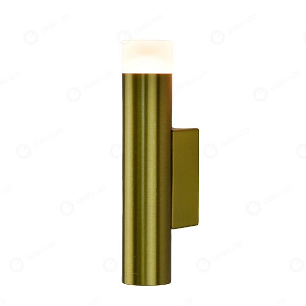 ARANDELA CILINDRO LUXO DOURADO 3W EBAR80244