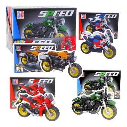 BLOCO DE MONTAR SPEED  MOTO E ROBO TOYS-260381