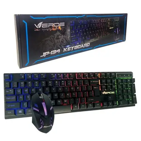 TECLADO GAMER COM MOUSE JP-134