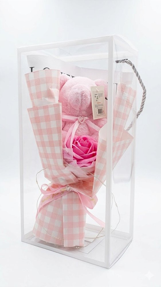 BUQUE DE ROSA COM URSO G 762301 - 762302