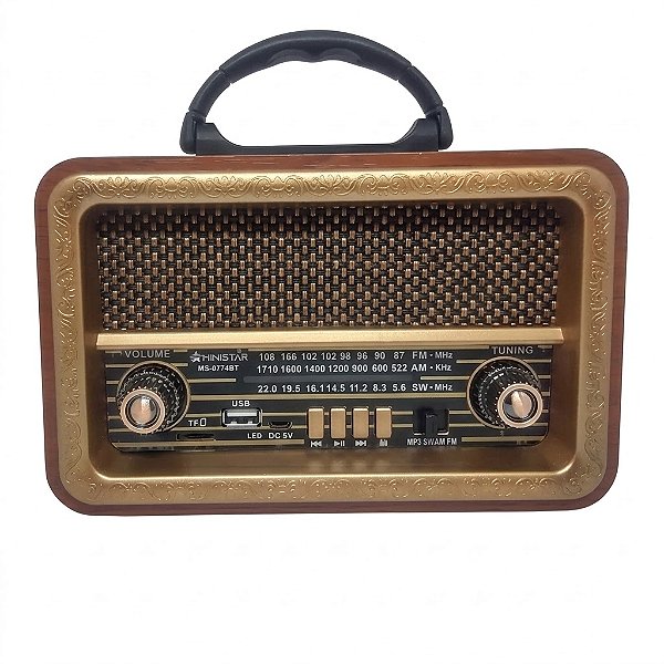 CAIXA DE SOM/RADIO MS-0774BT