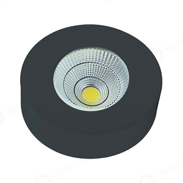 SPOT LED COB BÁSIC 5W PRETO QUENTE 80124