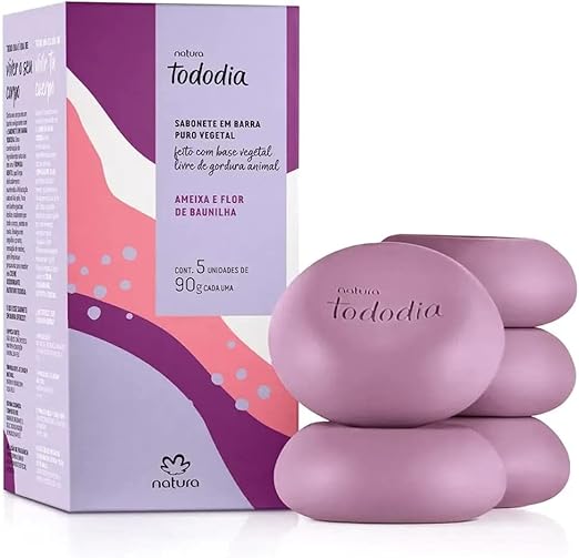SABONETE NATURA TODODIA AMEIXA E FLOR DE BAUNILHA 5UN