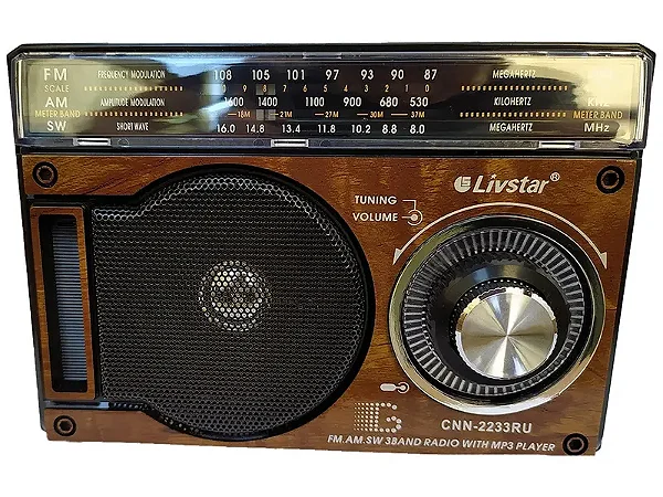 RADIO COM 3 BANDAS FM/AM/SW CNN-2233RU