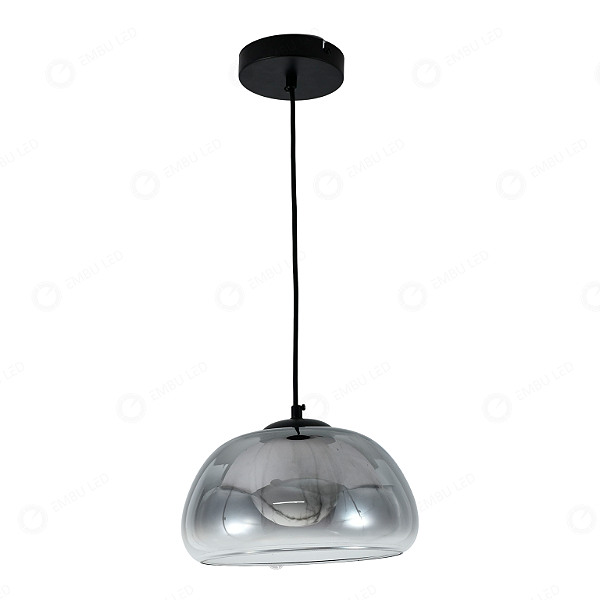 PENDENTE LED PIETRA ESFERA 40W FUMÉ EBPT8923