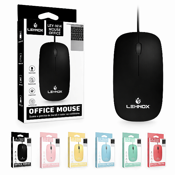 MOUSE COM FIO OFFICE MOUSE LEY-1564