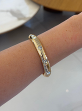 Bracelete Folheado a Ouro 18k Ponto de Luz 0912032