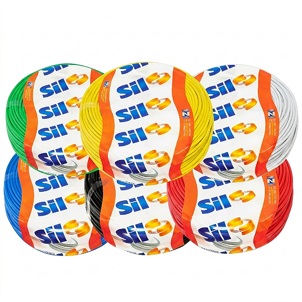 CABO FIO 2,5MM SIL CINZA