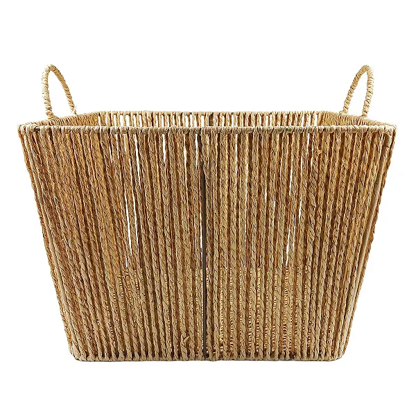 CESTO DE FIBRA NATURAL 35X35X25CM 3653