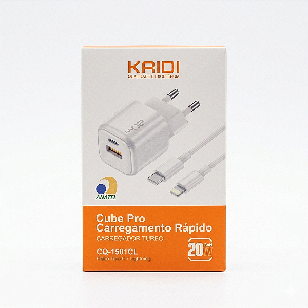 CARREGADOR KAID TURBO QC3.0 KD-111A