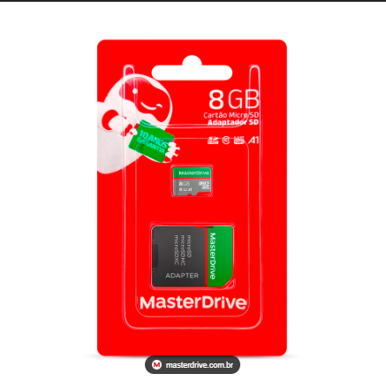 CARTAO DE MEMORIA MASTERDRIVE 8GB M-502