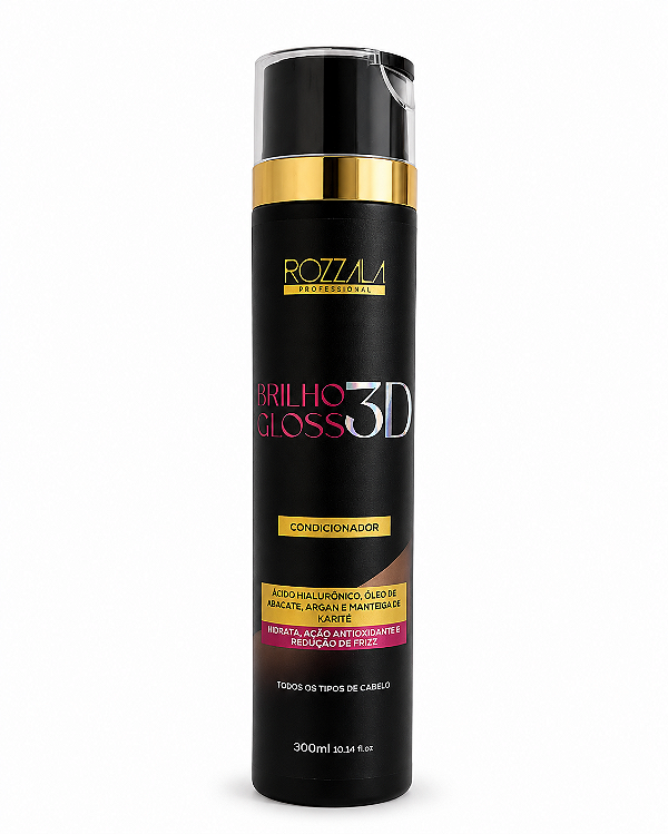 CONDICIONADOR  BRILHO GLOSS 3D  ROZZALA 310ML