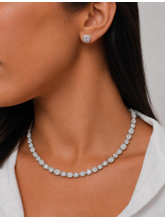 Conjunto Riveira Folheada a Prata Zirconia 0931793