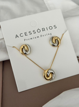 Conjunto Semijoia Mix de Banho Redondo 0931315