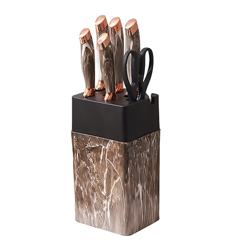 CONJUNTO DE FACAS WOOD MARMORIZADAS 8768