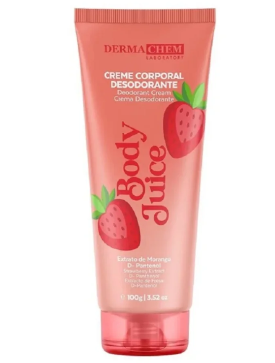 CREME CORPORAL  DESODORANTE  DERMACHEM  MORANGO 100G
