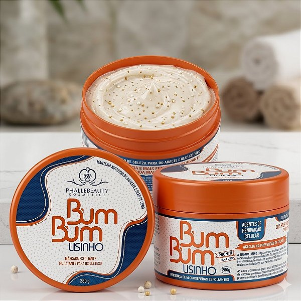 ESFOLIANTE HIDRATANTE P/ GLÚTEOS BUMBUM LISINHO