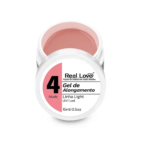 GEL DE ALONGAMENTO REAL LOVE  COR 4 NUDE 15ML