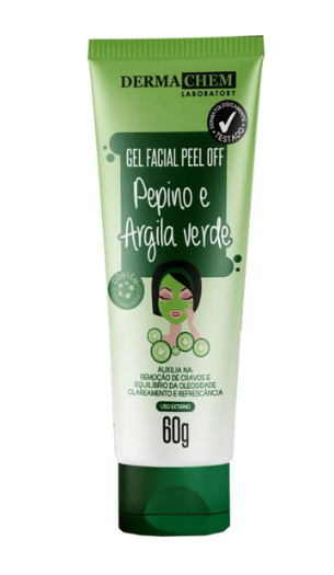 GEL FACIAL PEEL OFF REV002 PEPINO E ARGILA VERDE