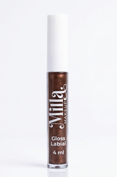 GLOSS LABIAL MILLA MAKEUP  CHOCOLATE