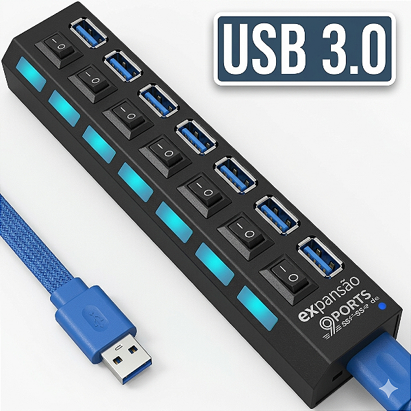 HUB ADAPTADOR 7 PORTAS 3.0 LE-4151